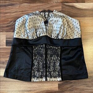 NWT Vintage Torrid Pink Tag Corset Bustier tube top size 1 1x 14 16